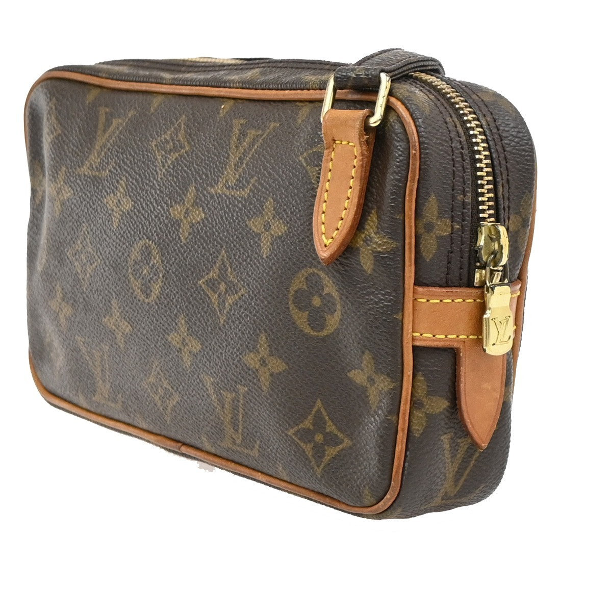 Louis Vuitton Pochette Marly Bandouliere Monogram Canvas Brown Canvas Shoulder Bag Bag (Pre-Owned)