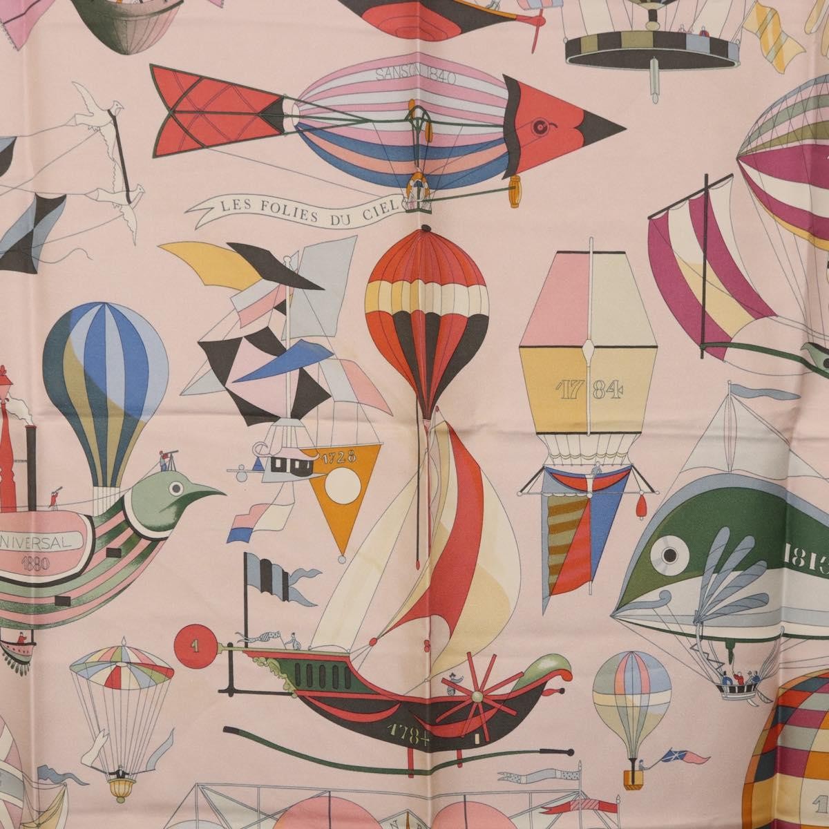 Hermes Carré 90 Silk Multicolor Pink Silk Scarve & Shawl Accessory (Pre-Owned)