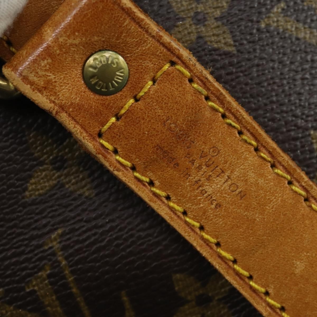 Louis Vuitton Keepall Bandouliere Monogram Canvas Brown Canvas Travel Bag Bag (Pre-Owned)