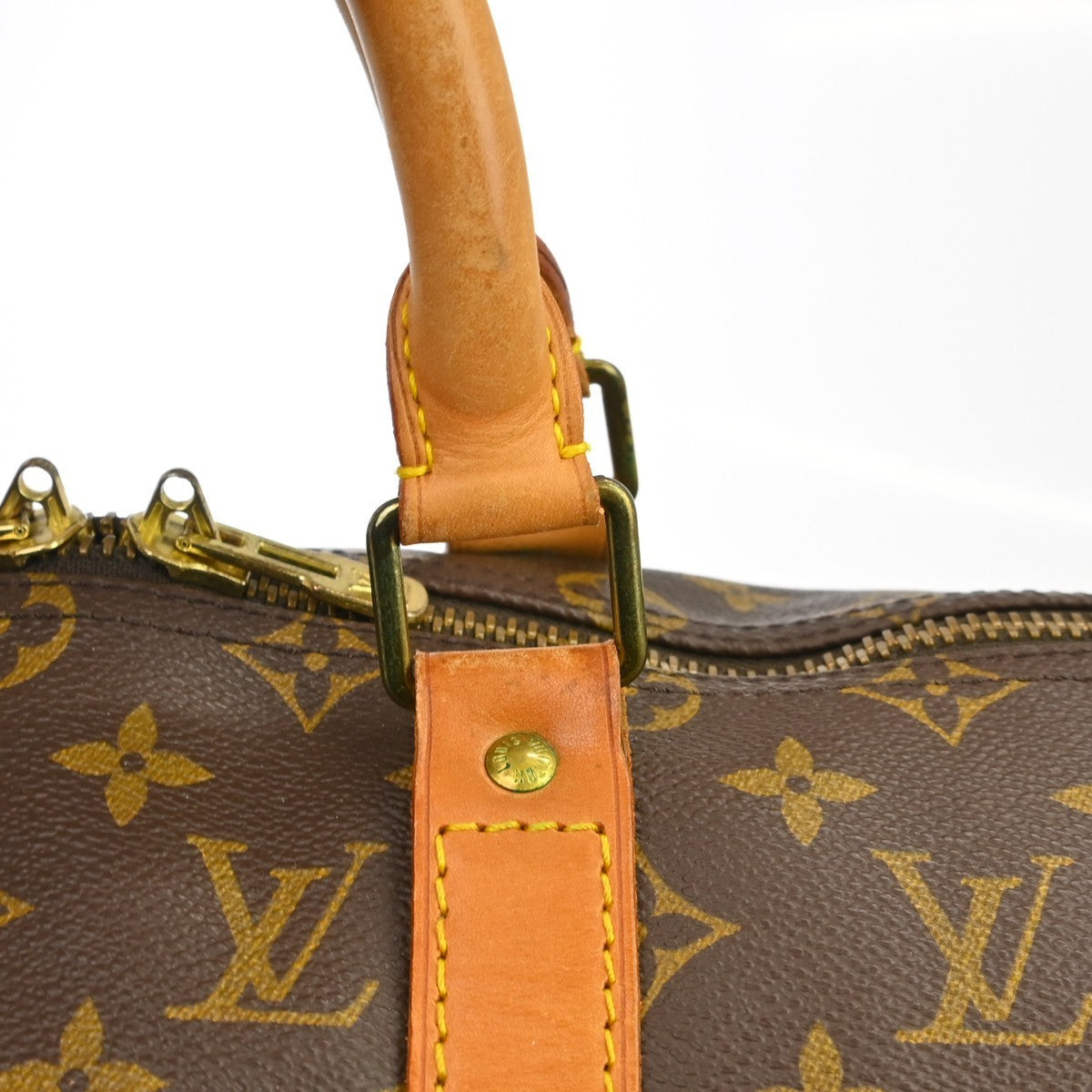 Louis Vuitton Keepall Monogram Brown Canvas Travel Bag Bag (Pre-Owned)