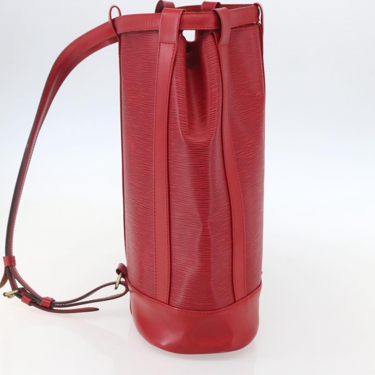 Louis Vuitton Randonnee Epi Leather Red Leather Shoulder Bag Bag (Pre-Owned)