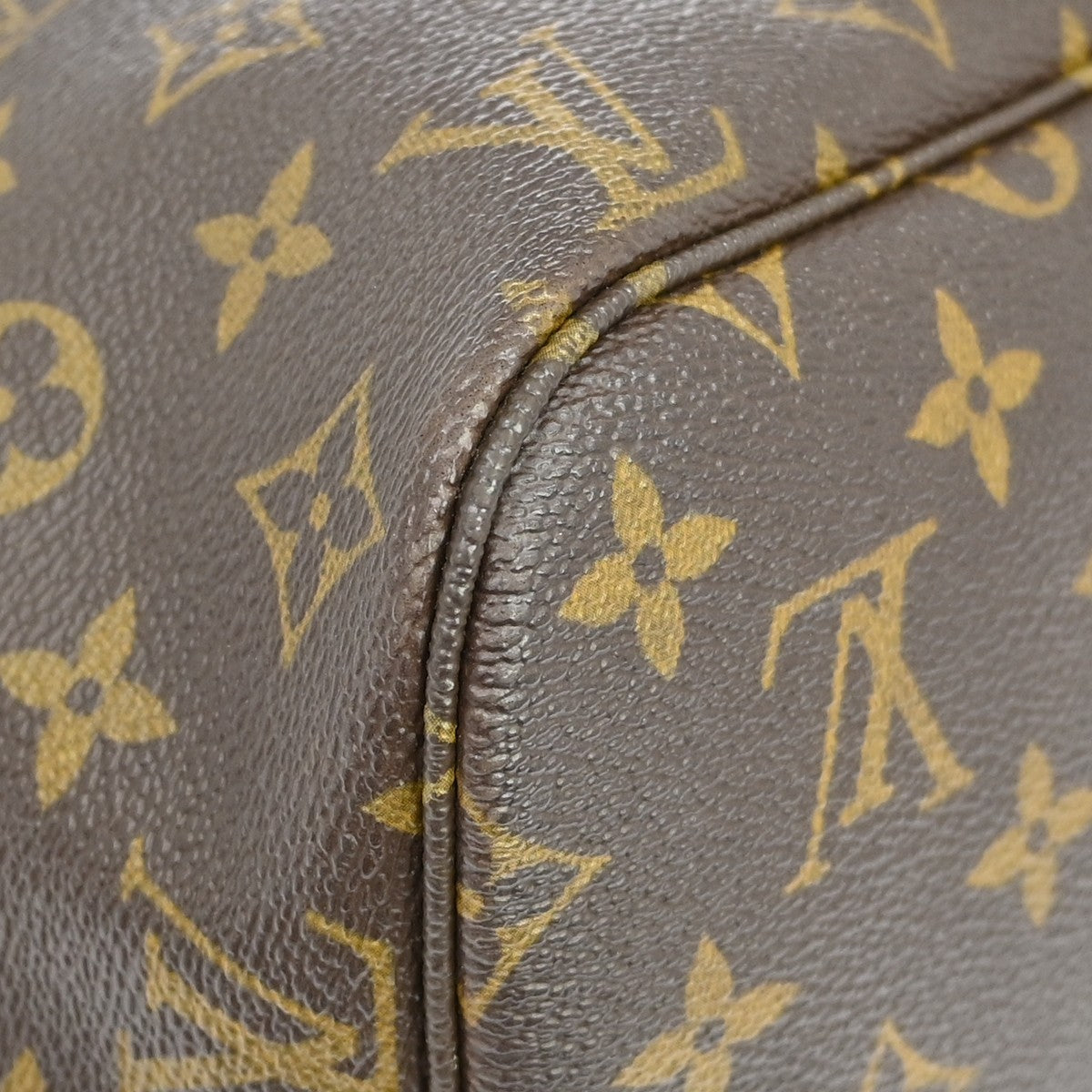 Louis Vuitton Neverfull Monogram Canvas Brown Canvas Tote Bag Bag (Pre-Owned)