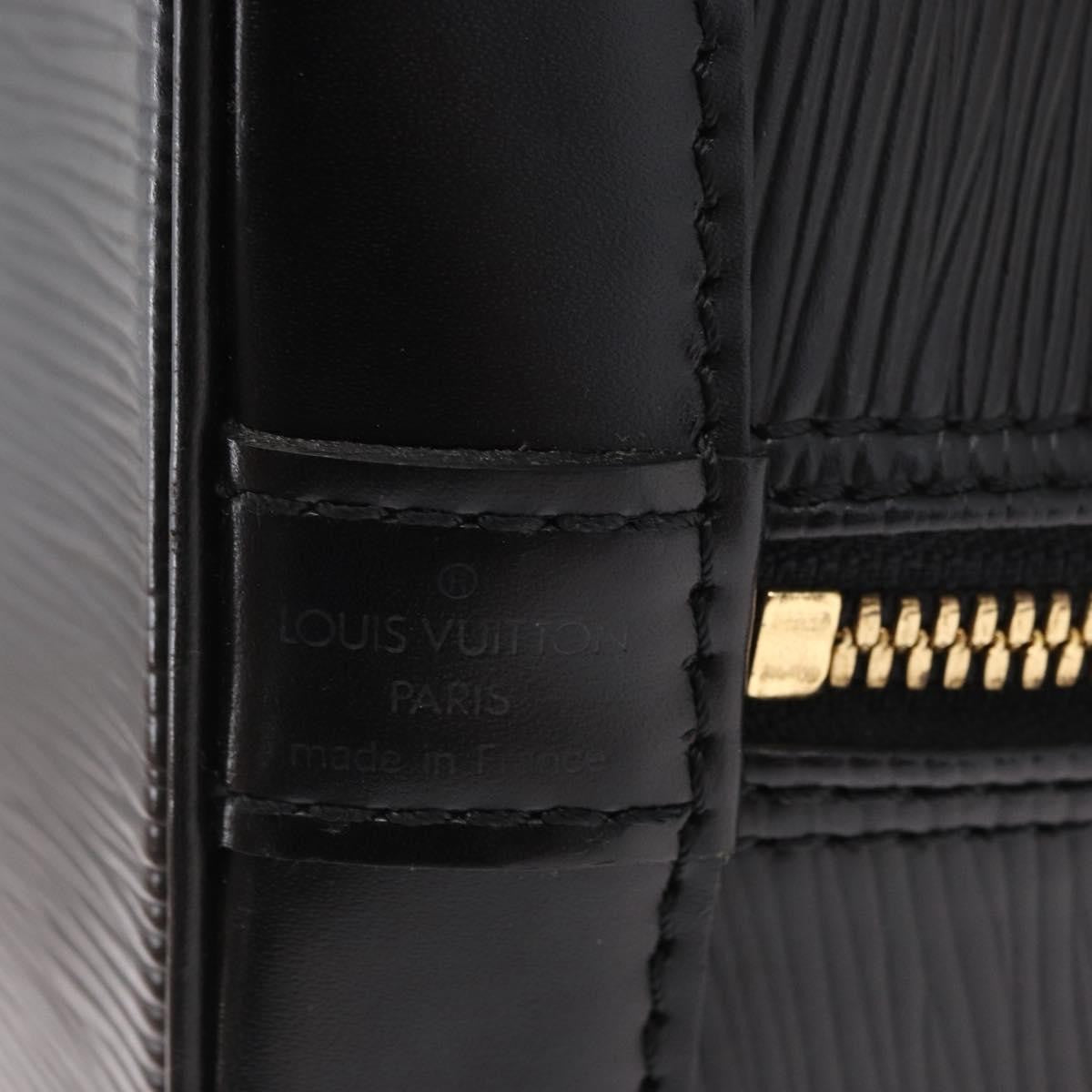 Louis Vuitton Alma Epi Leather Black Leather Handbag (Pre-Owned)
