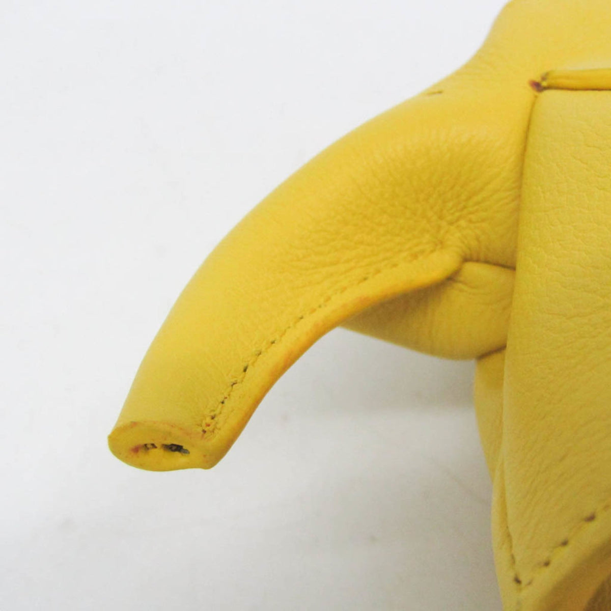 Loewe Elephant Coin Purse Leather Yellow Leather Clutche & Pouche Bag (Pre-Owned)