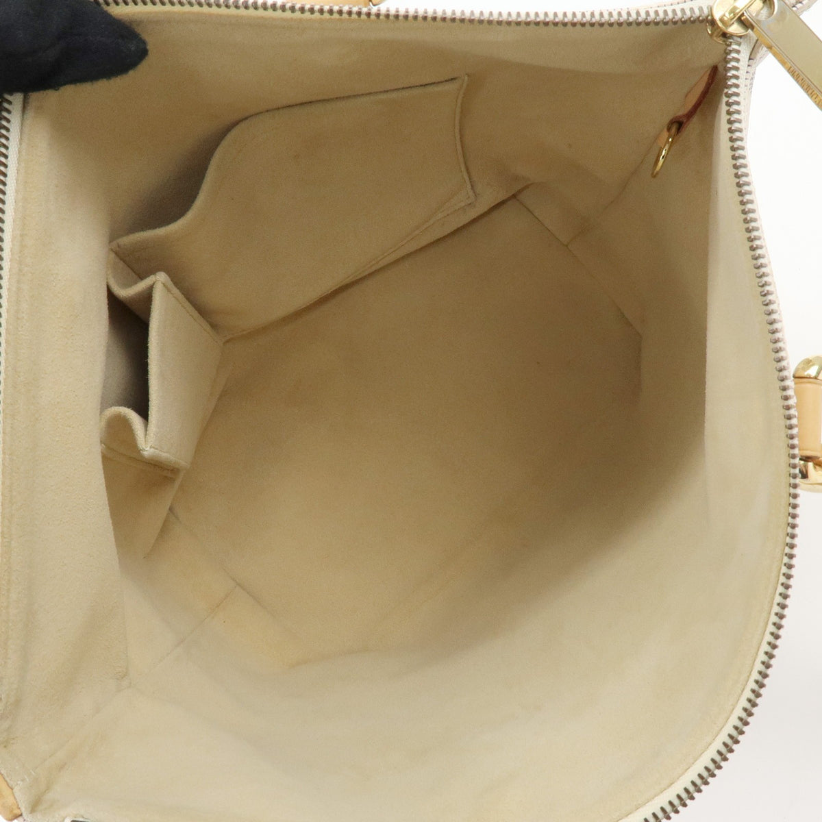 Louis Vuitton Saleya Damier Beige Canvas Handbag (Pre-Owned)