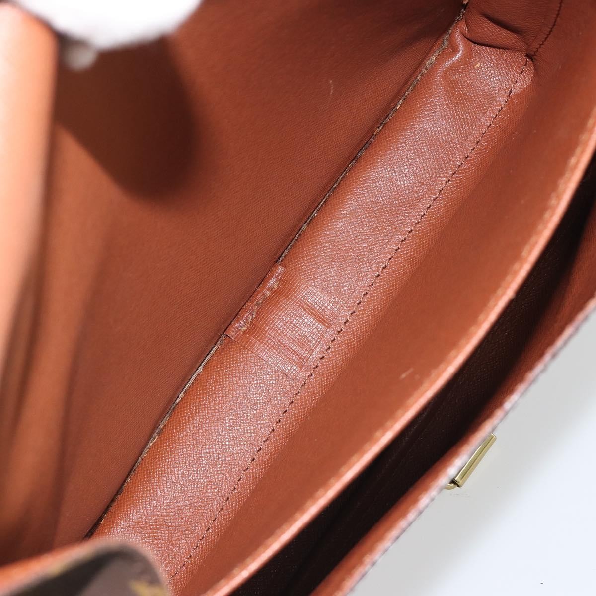 Louis Vuitton Cartouchiere Monogram Canvas Brown Canvas Shoulder Bag Bag (Pre-Owned)