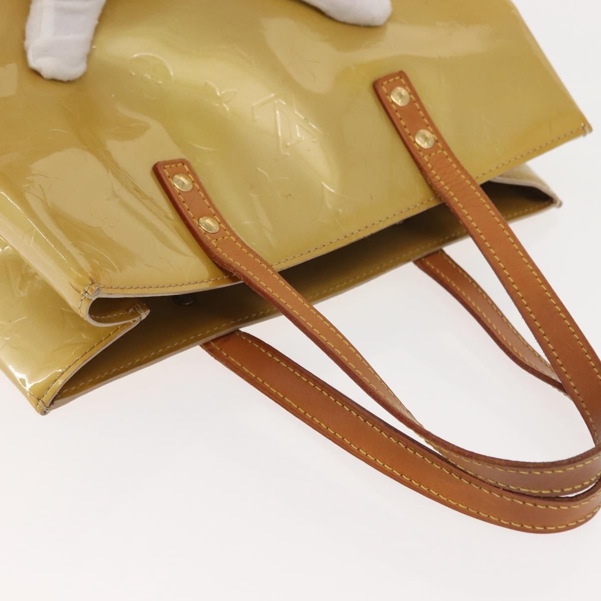 Louis Vuitton Reade Monogram Vernis Beige Patent_Leather Handbag (Pre-Owned)
