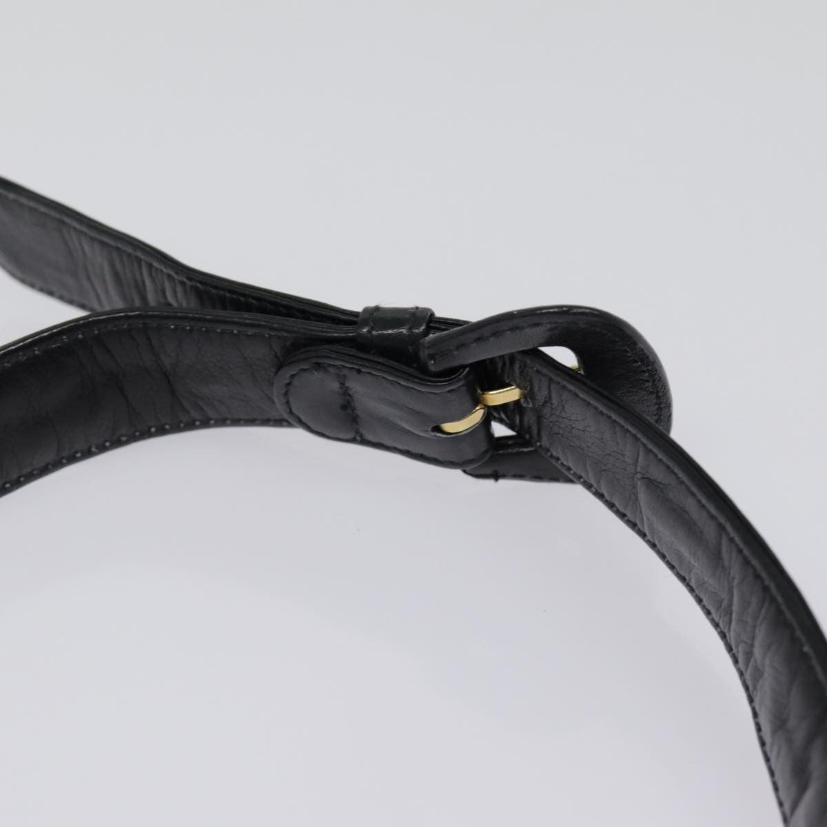 Chanel Vintage Flap Belt Quilted Leather Black Leather Clutche & Pouche Bag (Pre-Owned)