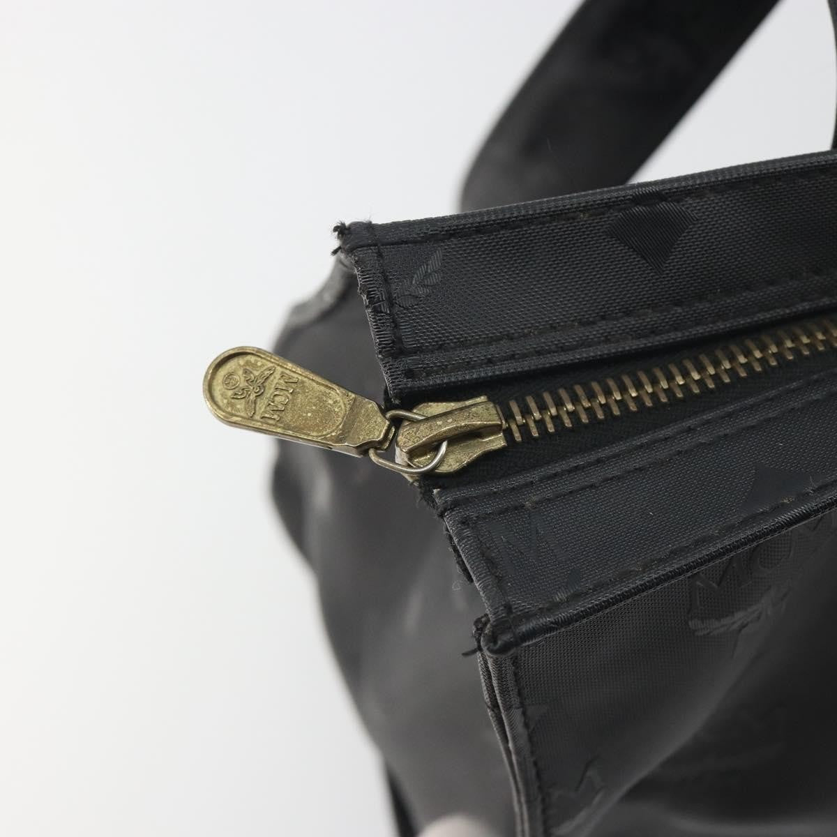 MCM Vintage Visetos Canvas Black Canvas Tote Bag Bag (Pre-Owned)