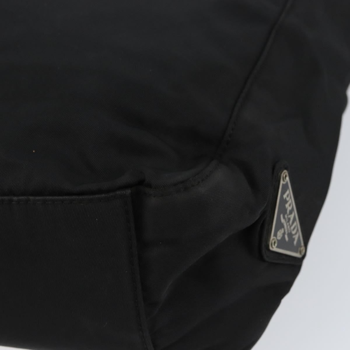 Prada Vintage Tote Tessuto Black Nylon Tote Bag Bag (Pre-Owned)
