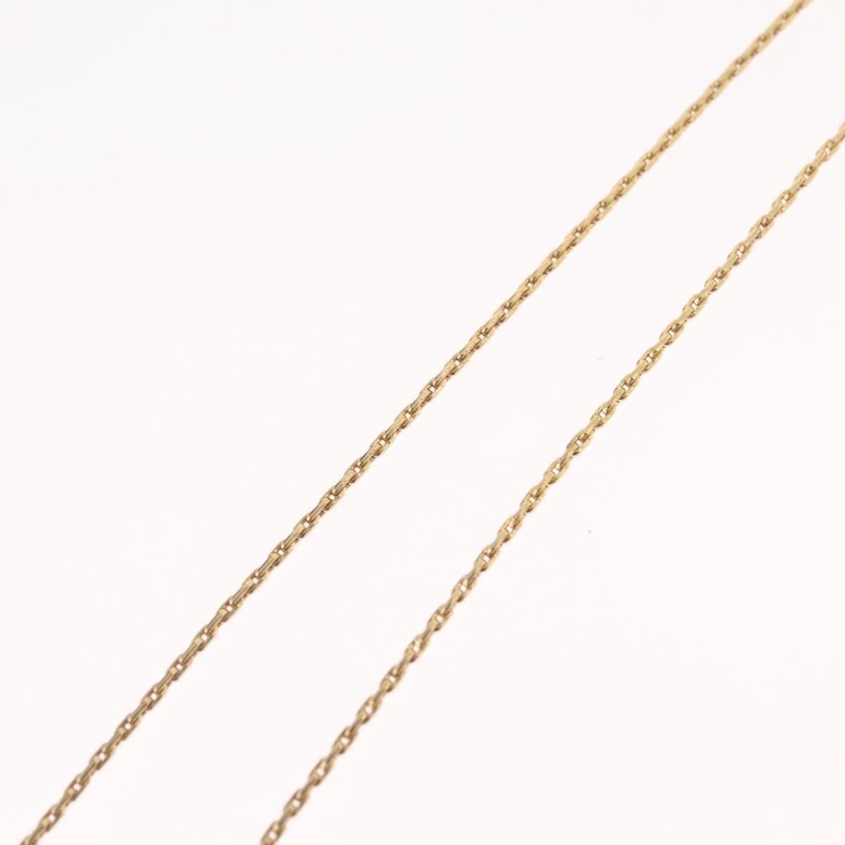 Christian Dior Logo Heart Pendant Metal Gold Metal Necklace Jewelry (Pre-Owned)