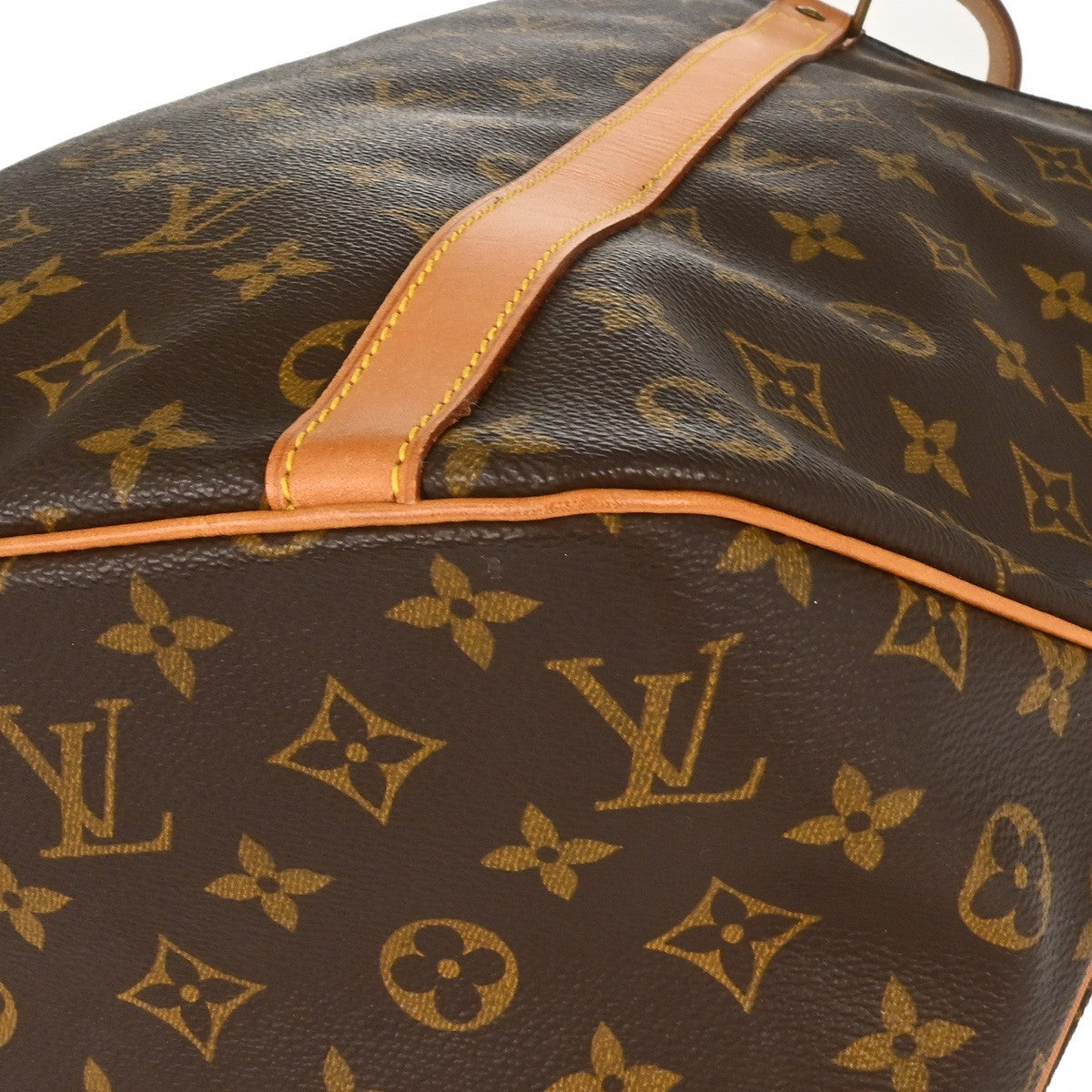 Louis Vuitton Shopping Sac Monogram Canvas Brown Canvas Tote Bag Bag (Pre-Owned)