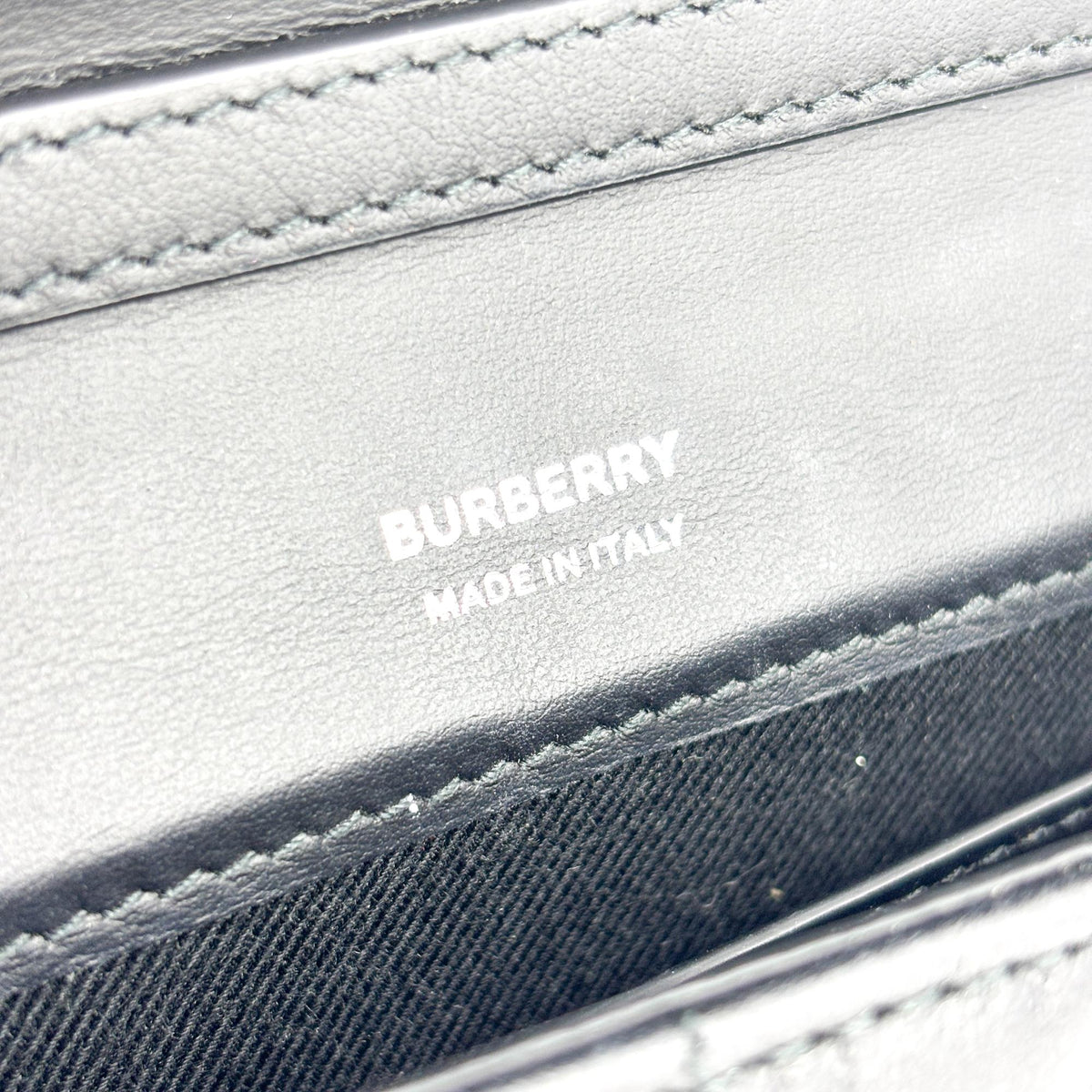 Burberry Lola Quilted Lambskin Navy Leather Shoulder Bag Bag (Pre-Owned)