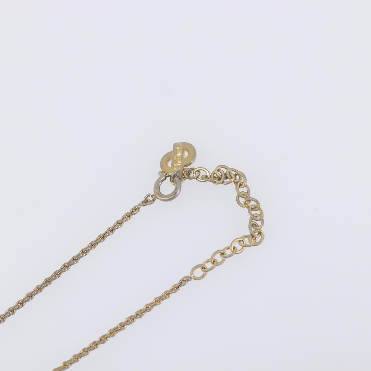 Christian Dior Vintage Cd Pendant Metal Gold Metal Necklace Jewelry (Pre-Owned)