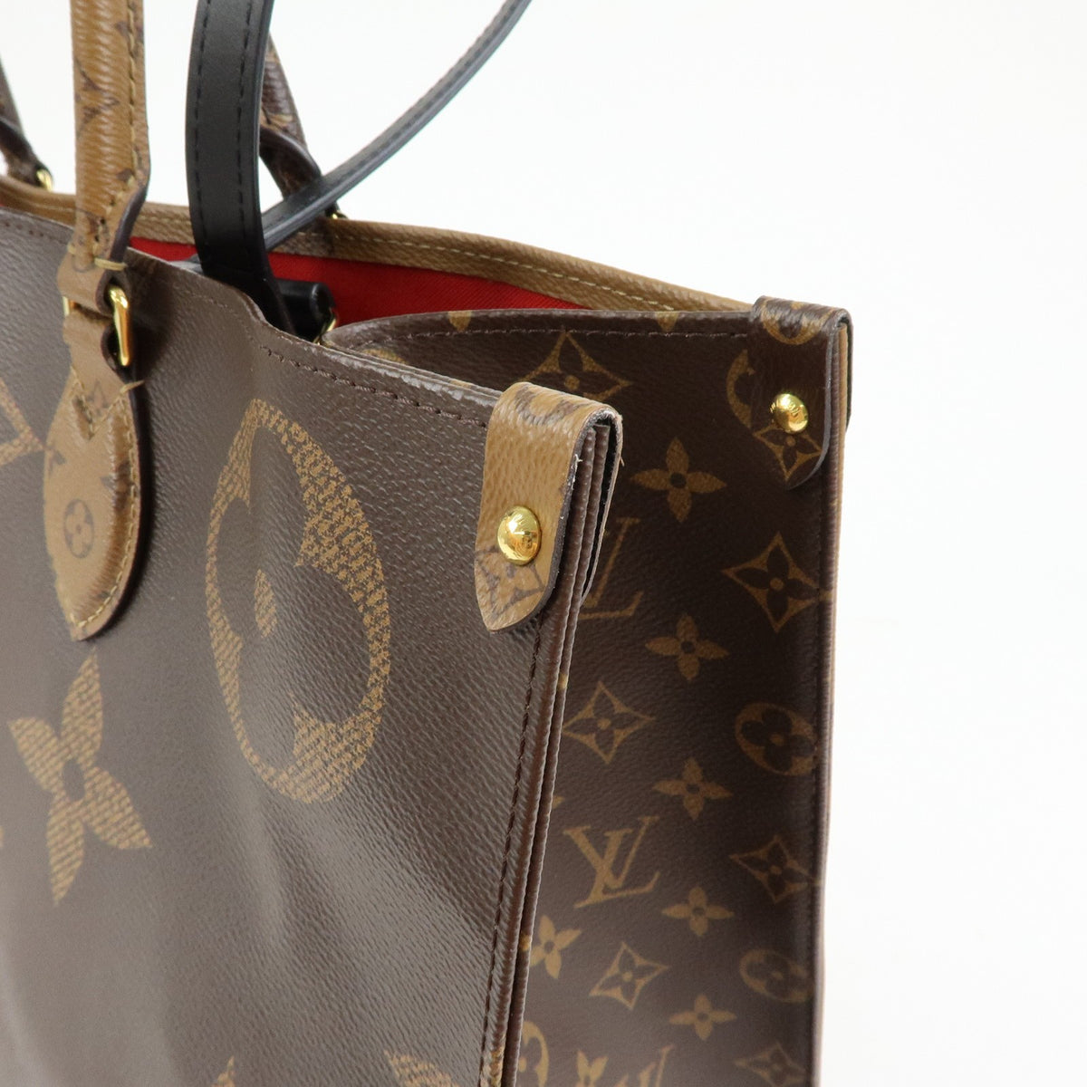Louis Vuitton Onthego Reverse Monogram Giant Brown Canvas Tote Bag Bag (Pre-Owned)