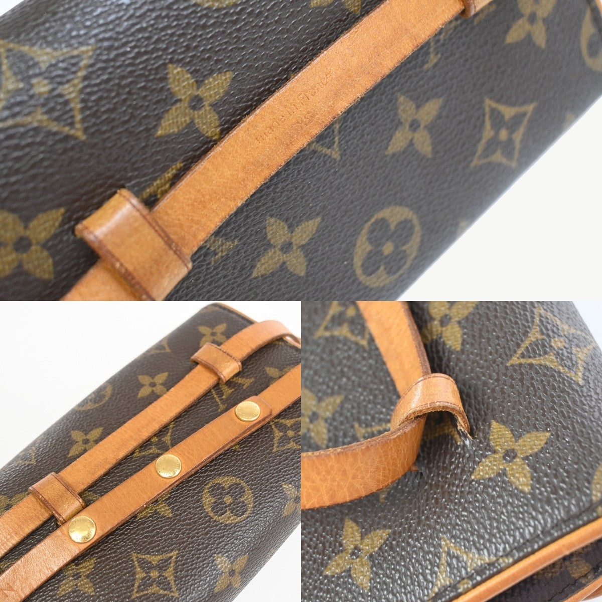 Louis Vuitton Florentine Canvas Brown Canvas Clutche & Pouche Bag (Pre-Owned)
