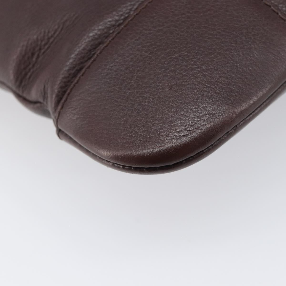 Loewe Anagram Leather Brown Leather Shoulder Bag Bag (Pre-Owned)