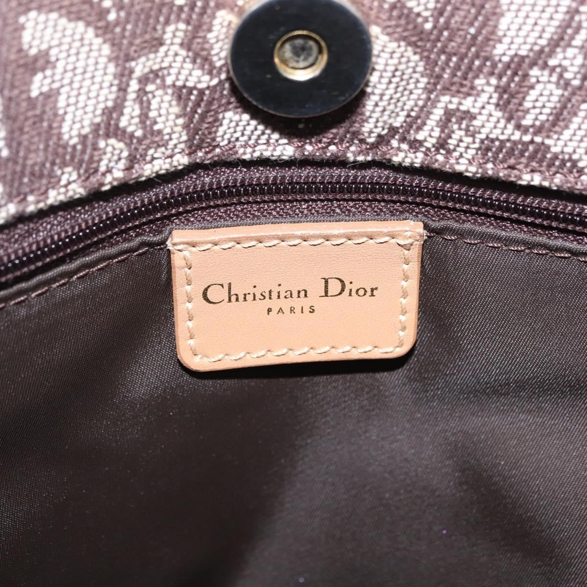 Christian Dior Vintage Open Diorissimo Canvas Brown Canvas Tote Bag Bag (Pre-Owned)
