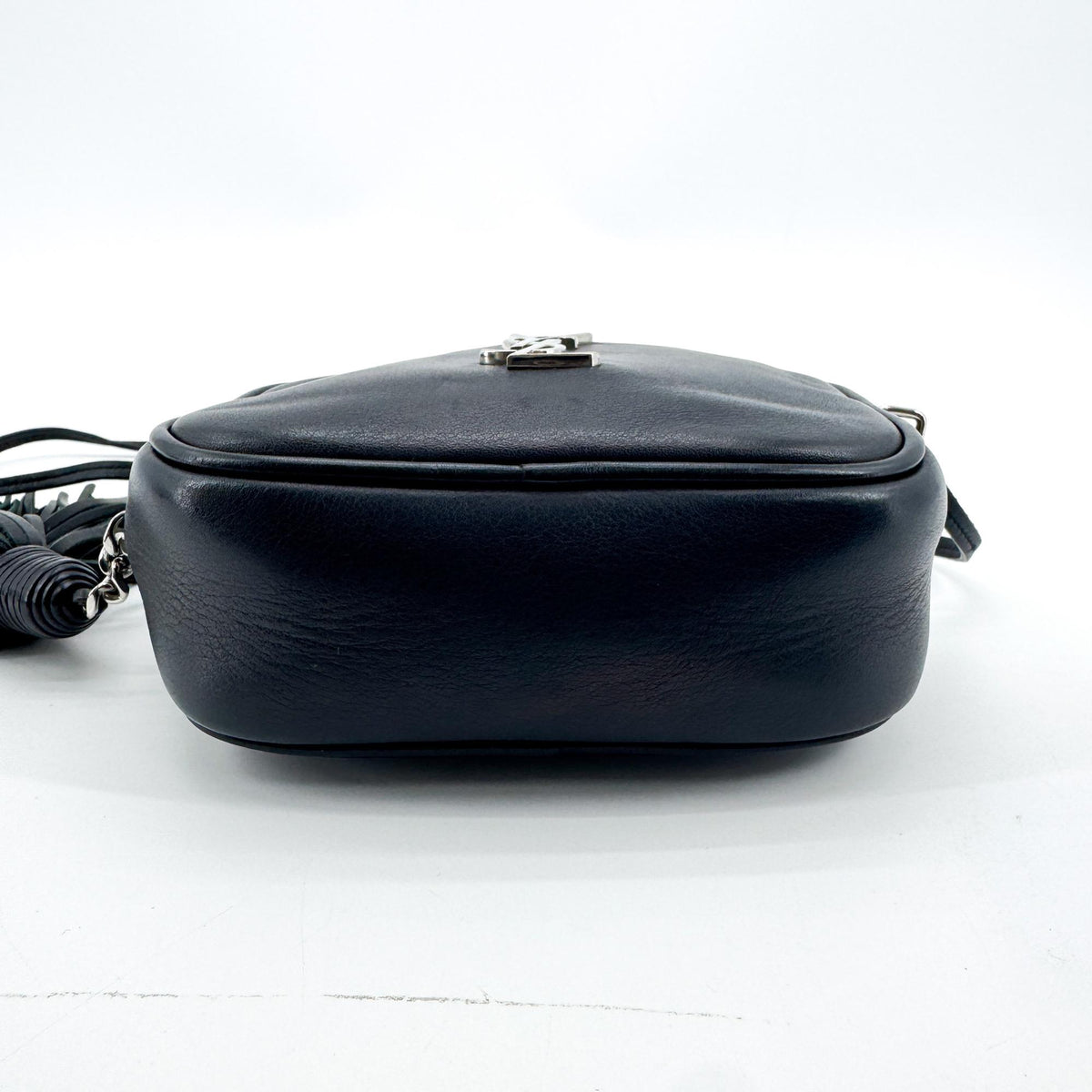 Saint Laurent Classic Monogram Blogger Leather Black Leather Crossbody Bag Bag (Pre-Owned)