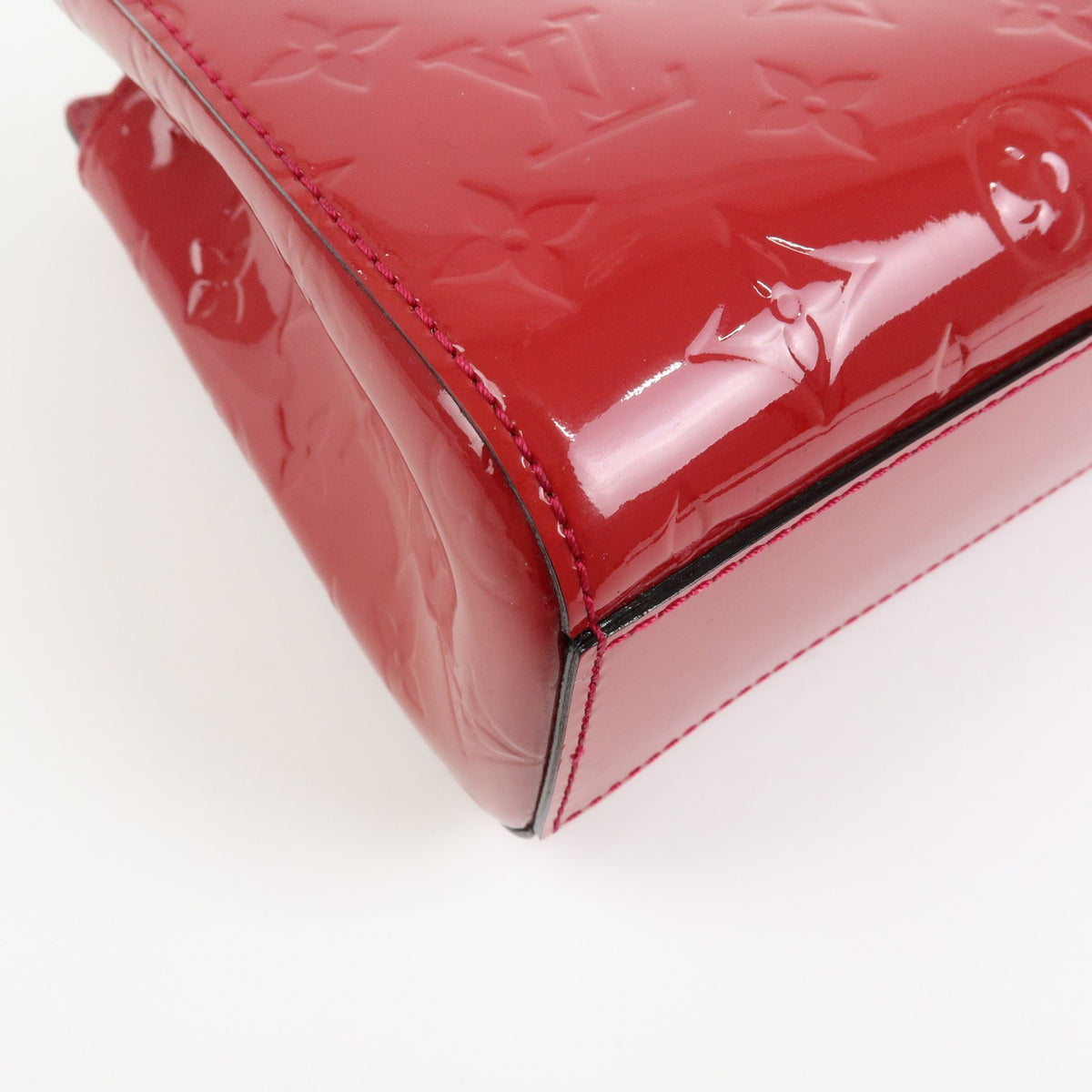 Louis Vuitton Catalina Monogram Vernis Red Patent_Leather Handbag (Pre-Owned)