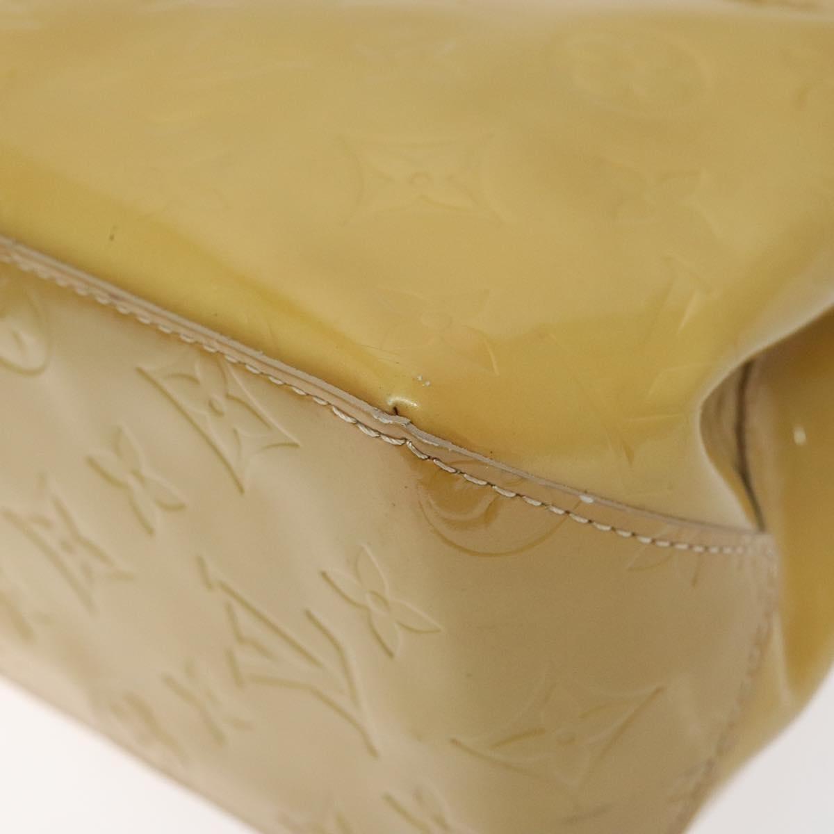 Louis Vuitton Reade Monogram Vernis Beige Patent_Leather Handbag (Pre-Owned)