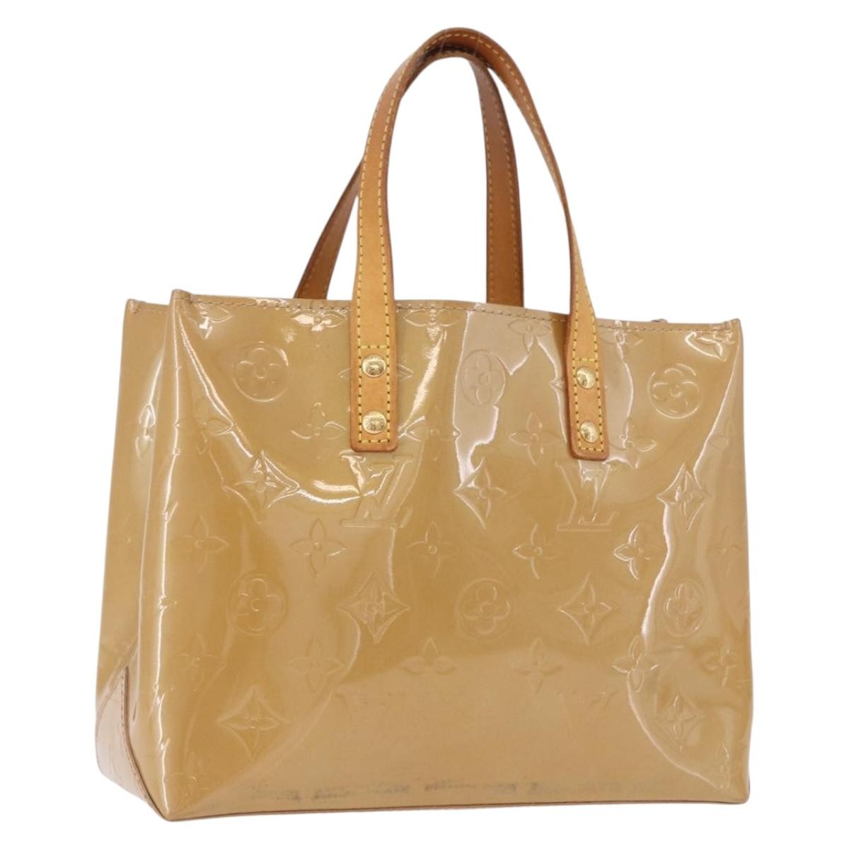 Louis Vuitton Reade Monogram Vernis Beige Patent_Leather Handbag (Pre-Owned)