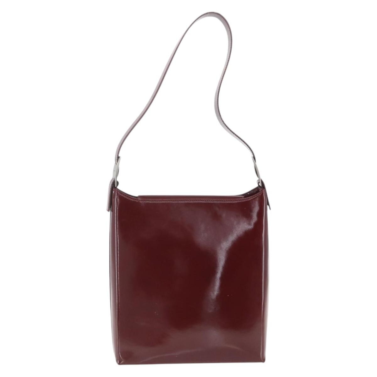 Salvatore Ferragamo Vala Patent Leather Red Patent_Leather Shoulder Bag Bag (Pre-Owned)