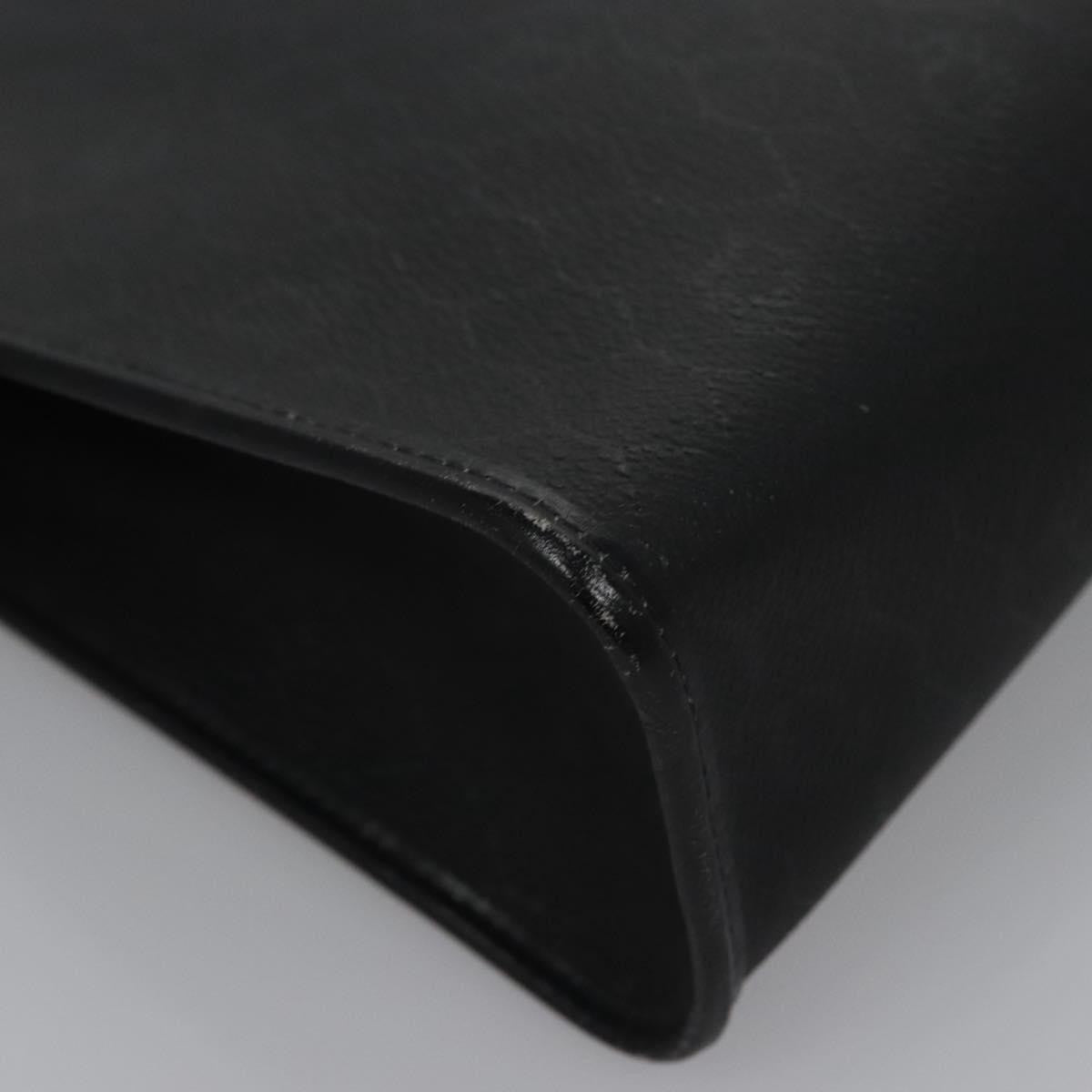 Christian Dior Vintage Honeycomb Zip Coated Canvas Black Canvas Clutche & Pouche Bag (Pre-Owned)