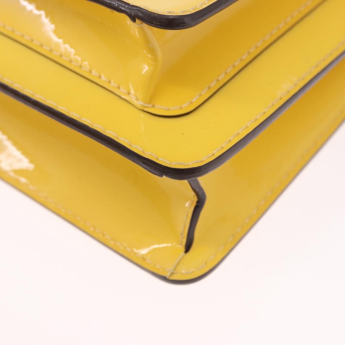 Louis Vuitton Monceau Vernis Yellow Patent_Leather Handbag (Pre-Owned)