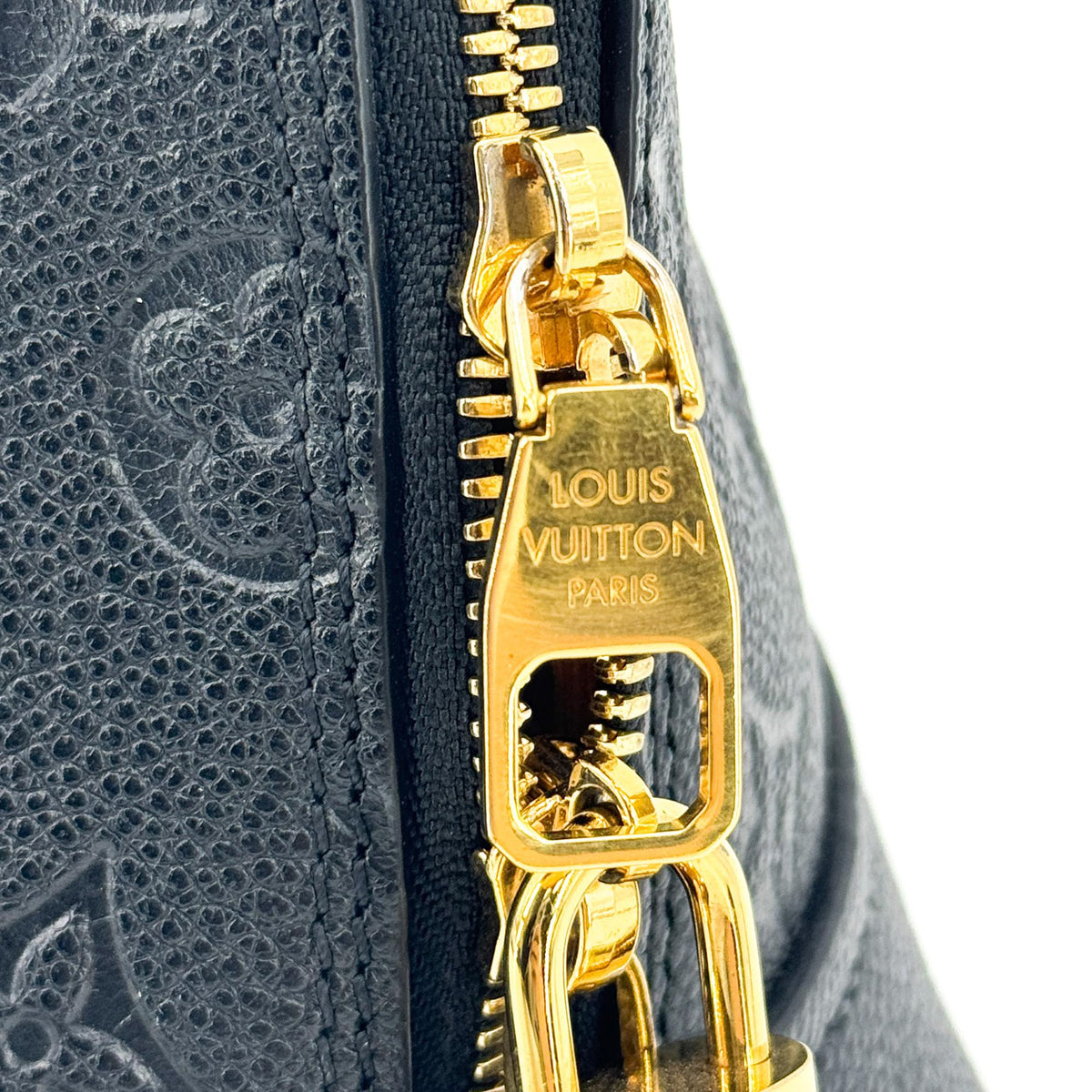 Louis Vuitton Neo Alma Monogram Empreinte Leather Black Leather Handbag (Pre-Owned)