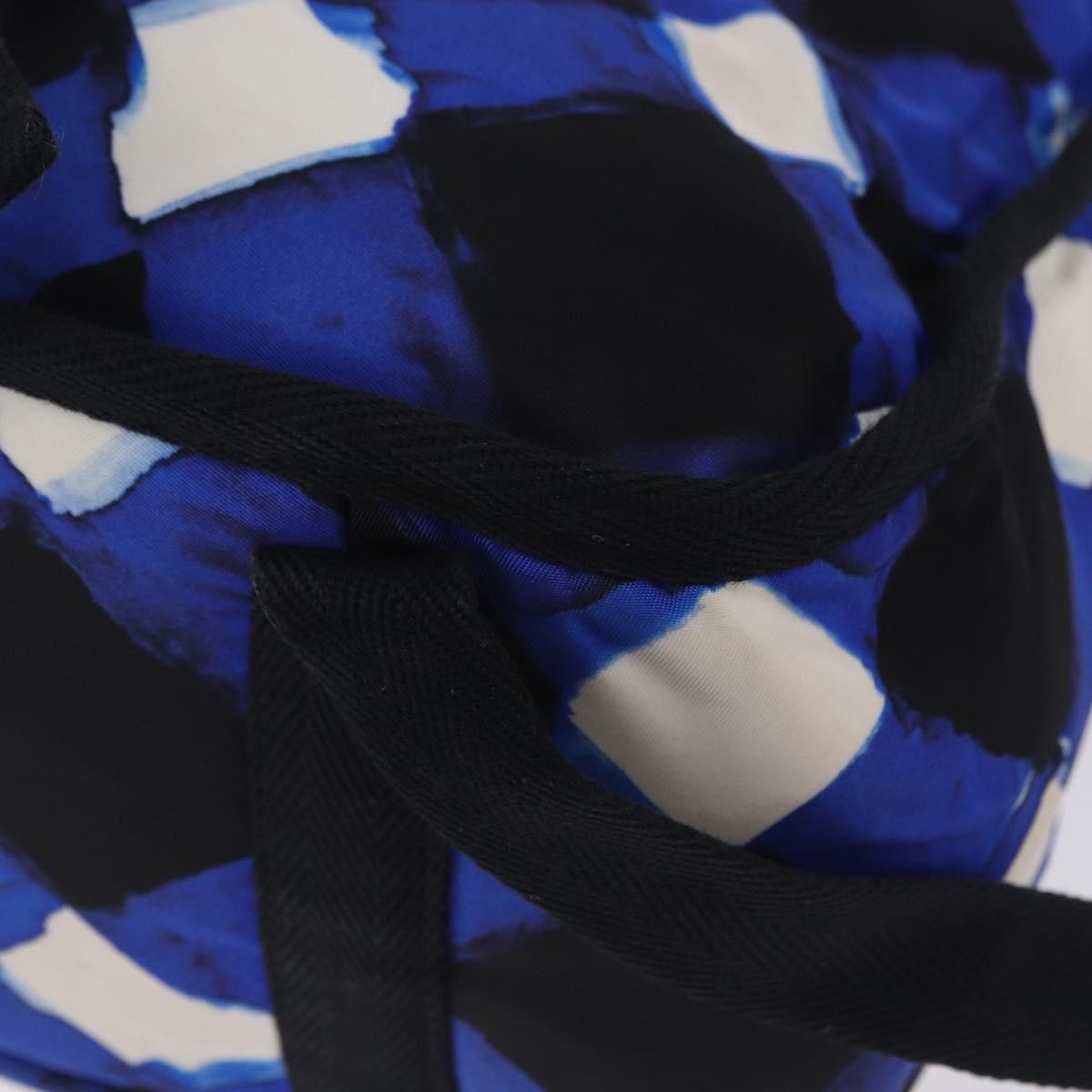 Chanel Airlines Mesh Printed Nylon Blue Nylon Backpack Bag (Pre-Owned)