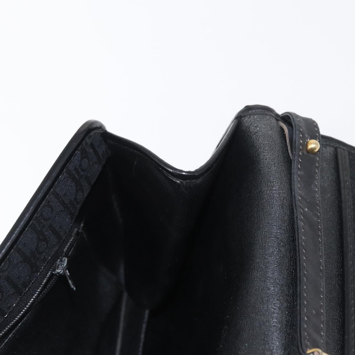 Christian Dior Vintage Cd Trotter Canvas Black Canvas Shoulder Bag Bag (Pre-Owned)