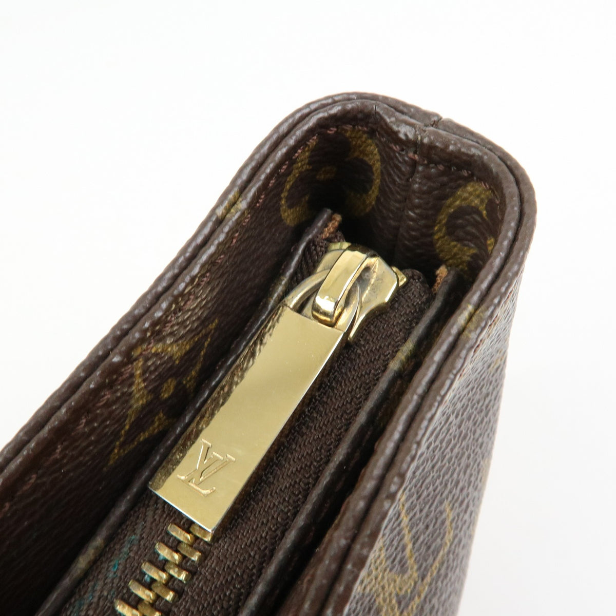 Louis Vuitton Trotteur Monogram Canvas Brown Canvas Handbag (Pre-Owned)