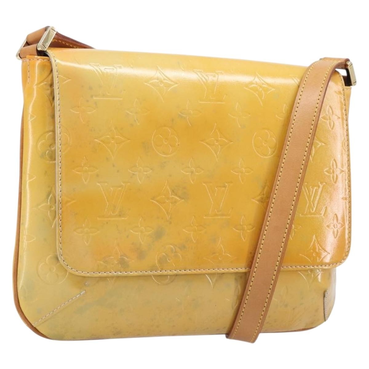 Louis Vuitton Thompson Street Monogram Vernis Yellow Patent_Leather Shoulder Bag Bag (Pre-Owned)