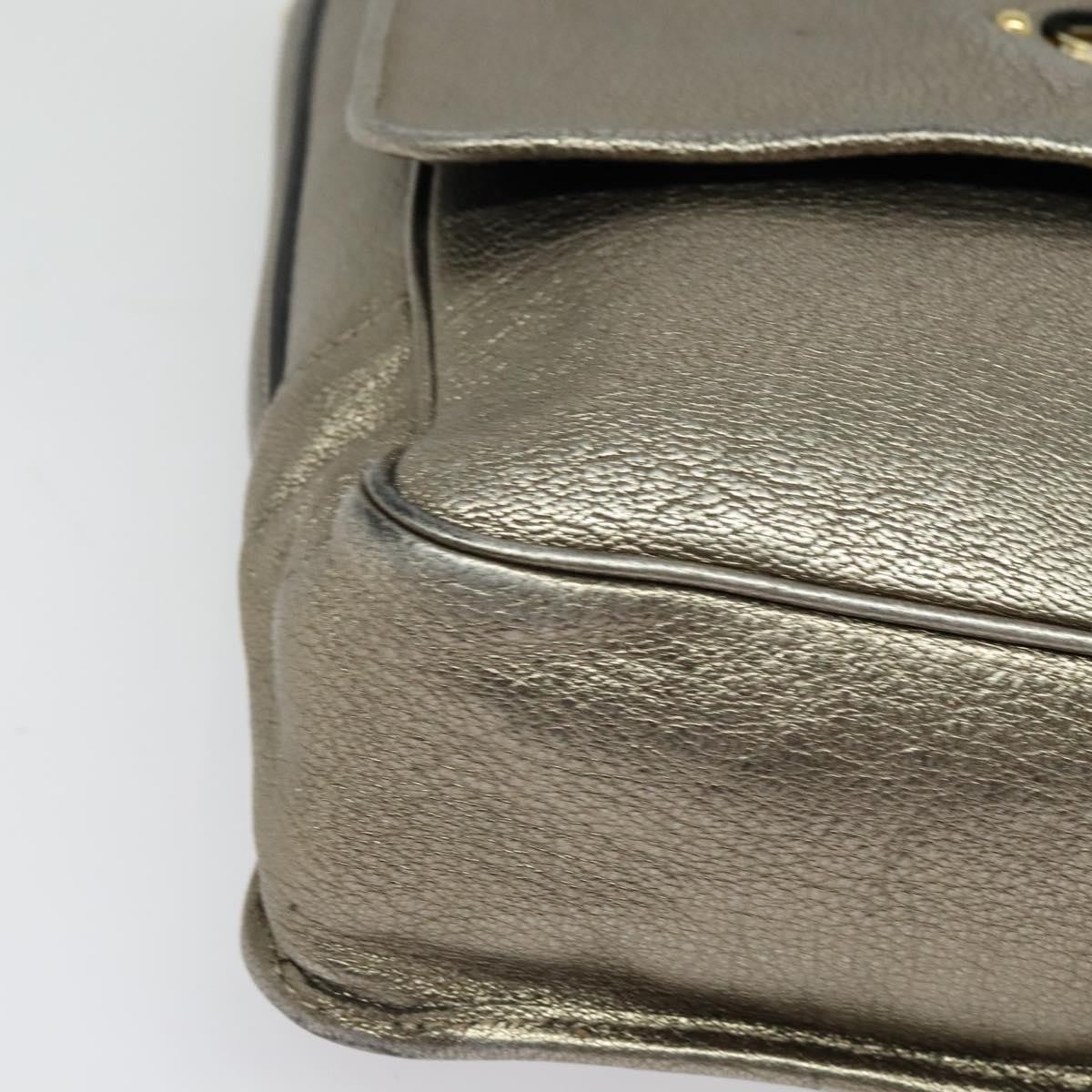 Loewe Anagram Leather Gold Leather Tote Bag Bag (Pre-Owned)