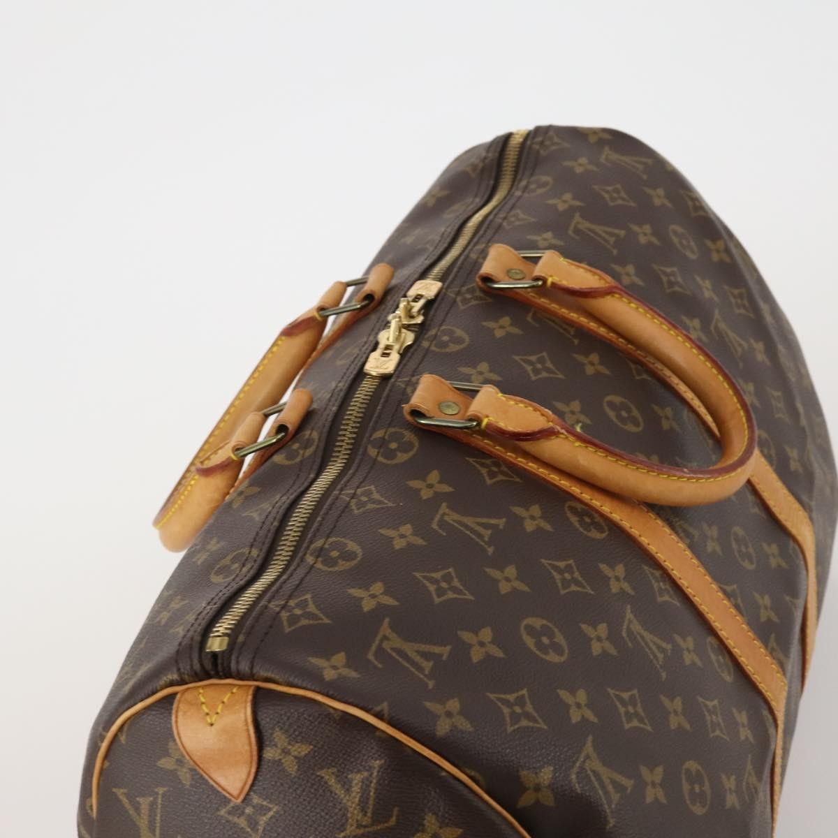 Louis Vuitton Keepall Monogram Canvas Brown Canvas Travel Bag Bag (Pre-Owned)