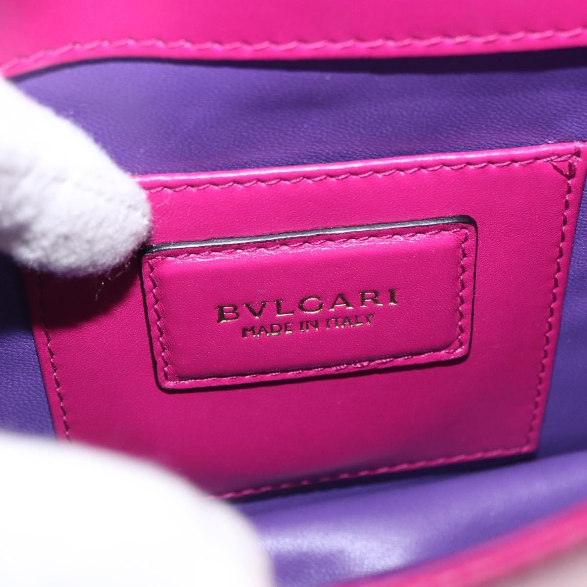 Bvlgari Serpenti Forever Embellished Leather Pink Leather Shoulder Bag Bag (Pre-Owned)