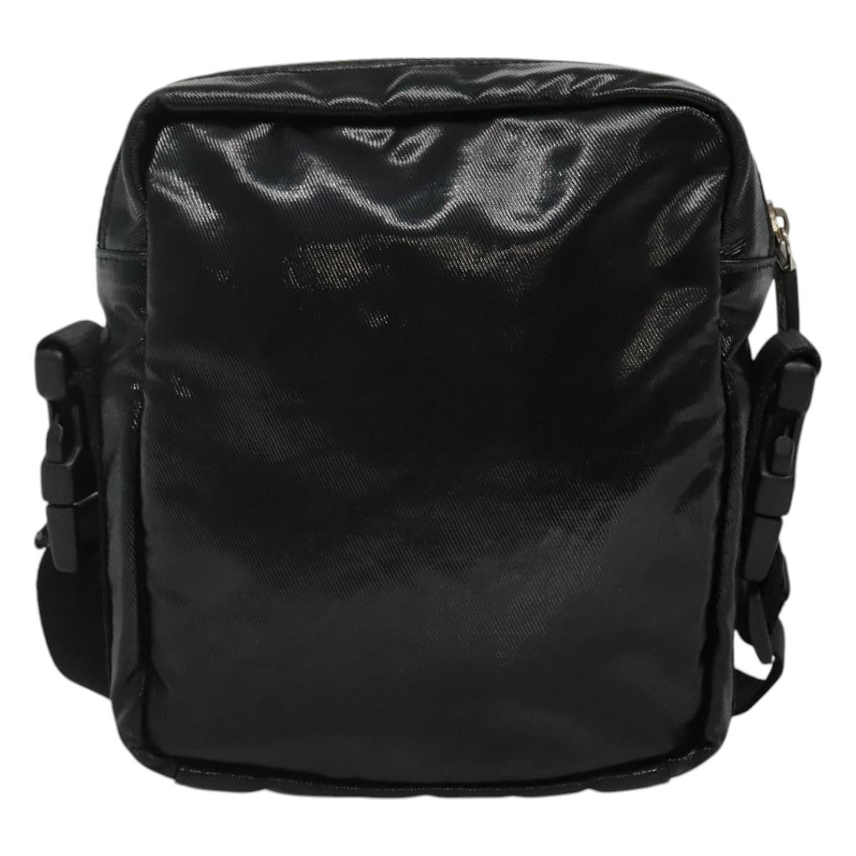 Chanel Sport Line Messenger Coated Canvas Black Canvas Shoulder Bag Bag (Pre-Owned)