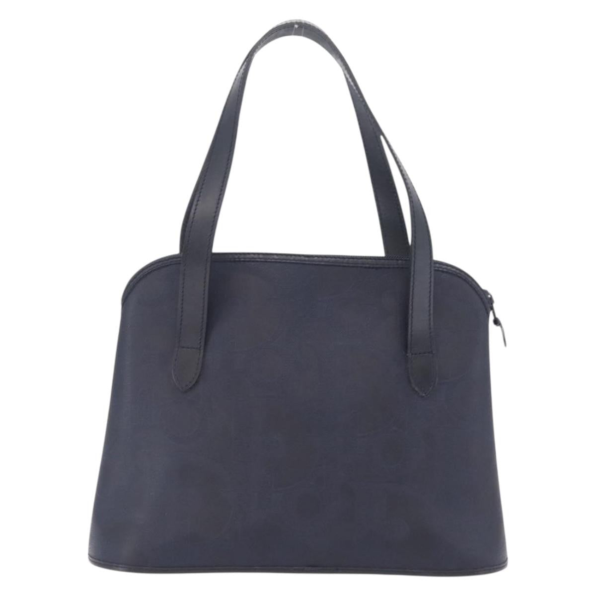 Christian Dior Trotter Canvas Navy Canvas Handbag (Pre-Owned)