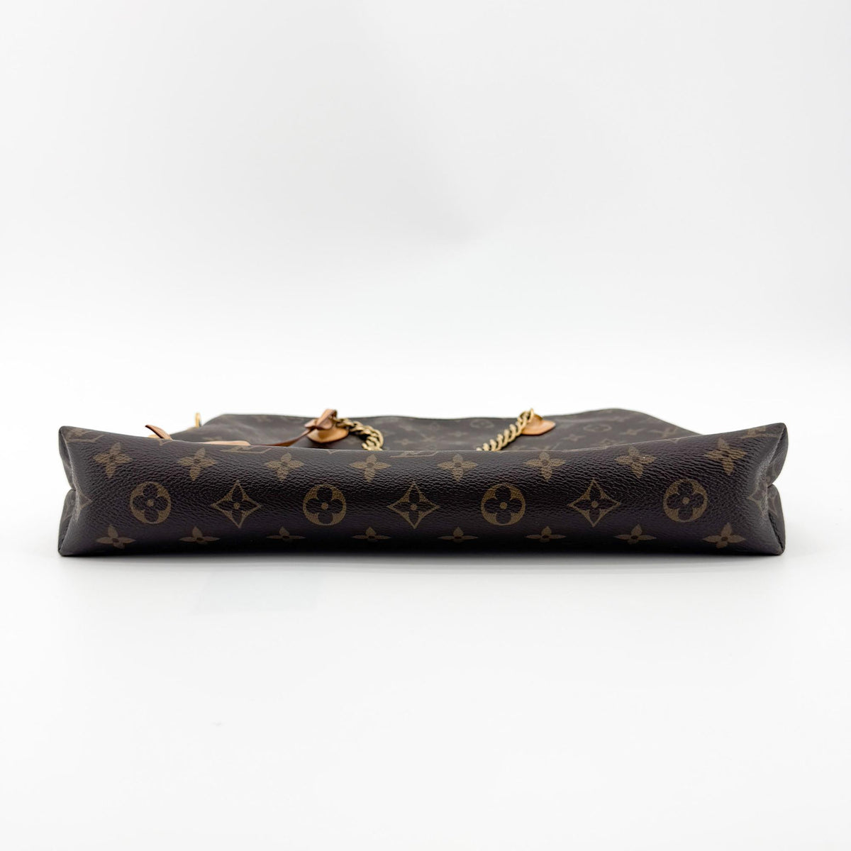 Louis Vuitton Lockit Chain Monogram Canvas Brown Canvas Handbag (Pre-Owned)