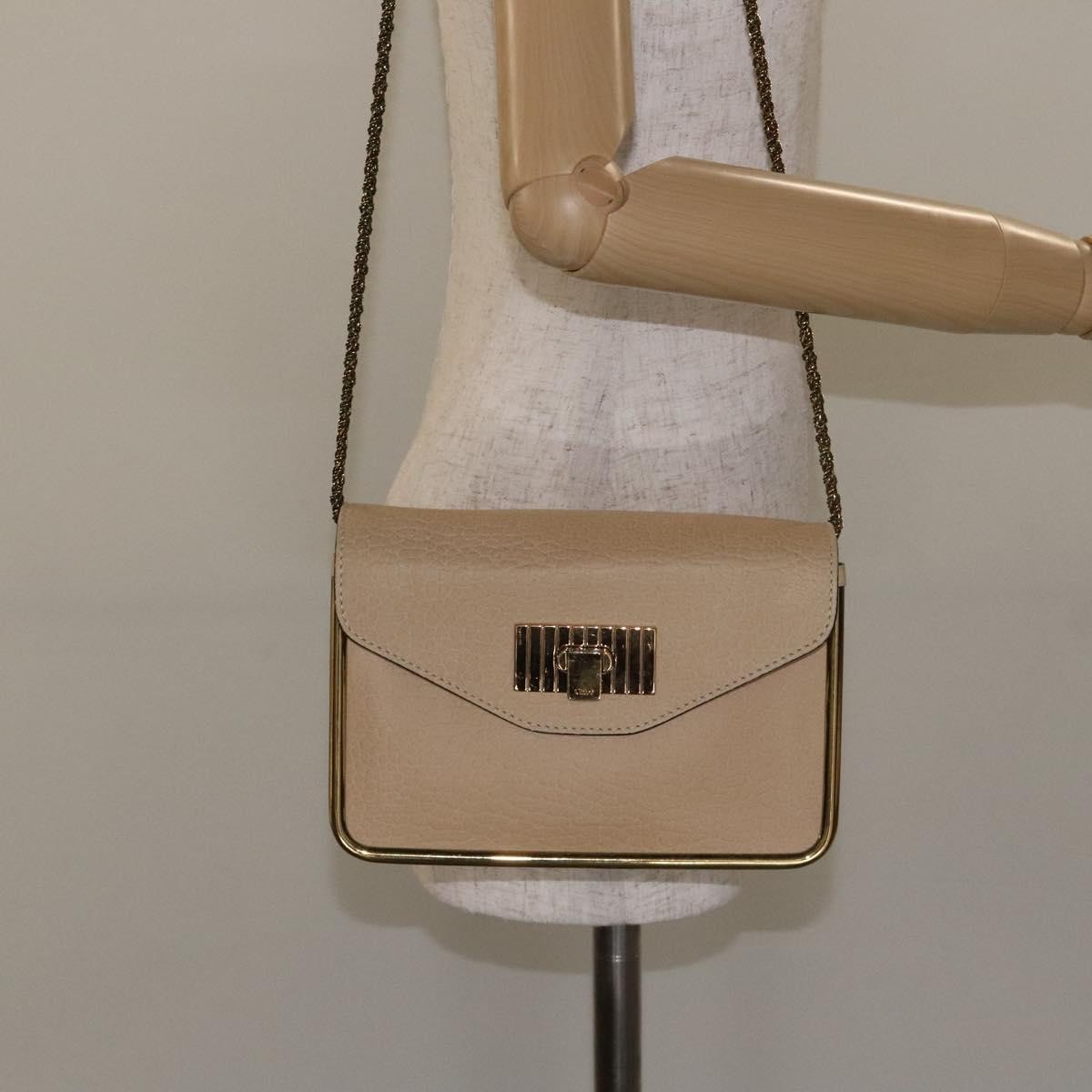 Chloe Sally Leather Beige Leather Bag (Pre-Owned)