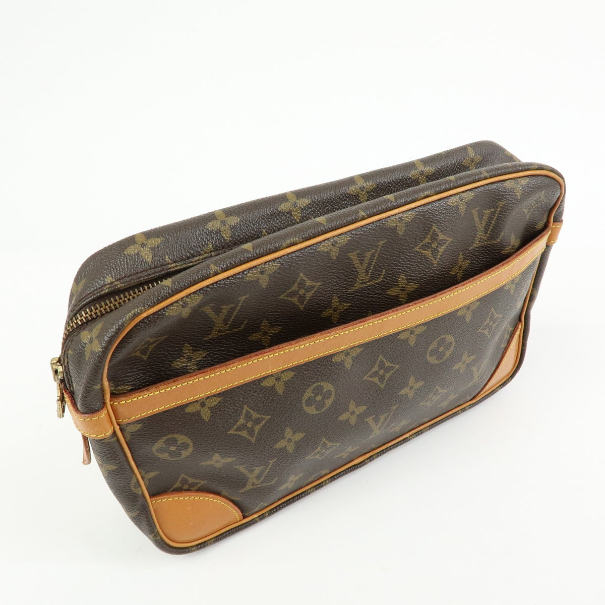 Louis Vuitton Compiegne Cosmetic Monogram Canvas Brown Canvas Toiletry Case Accessory (Pre-Owned)