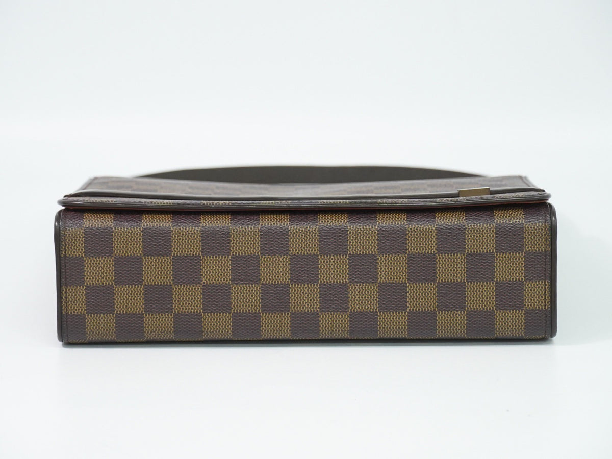 Louis Vuitton Tribeca Carre Damier Ebene Brown Canvas Shoulder Bag Bag (Pre-Owned)