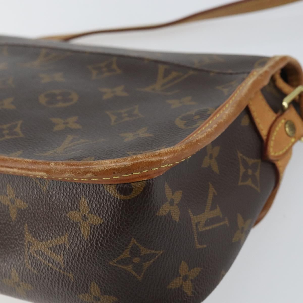 Louis Vuitton Sologne Monogram Canvas Brown Canvas Shoulder Bag Bag (Pre-Owned)
