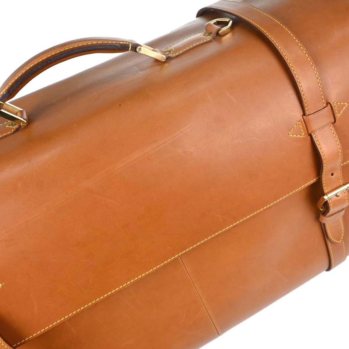 Louis Vuitton Nubie Weekender Nomade Leather Brown Leather Travel Bag Bag (Pre-Owned)