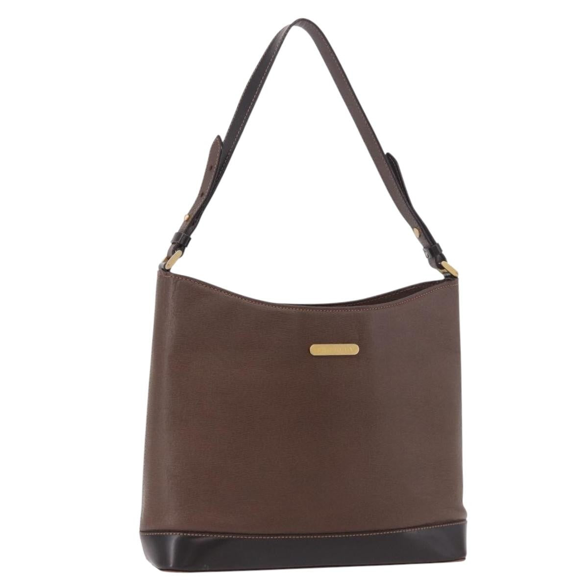 Burberry Vintage Leather Brown Leather Shoulder Bag Bag (Pre-Owned)