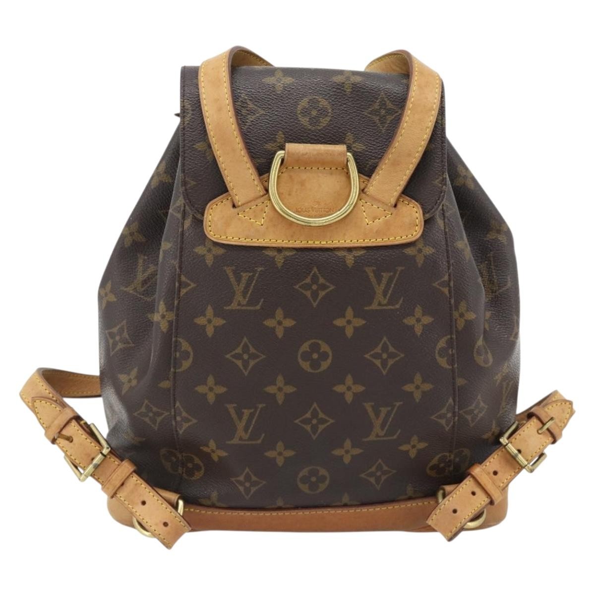 Louis Vuitton Vintage Montsouris Monogram Canvas Brown Canvas Backpack Bag (Pre-Owned)