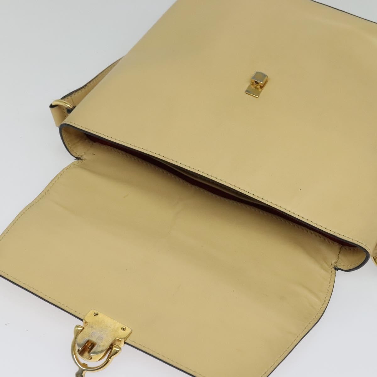 Celine Shoulder Leather Beige Leather Bag (Pre-Owned)