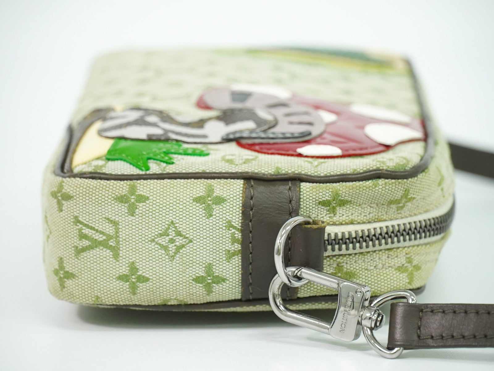 Louis Vuitton Conte De Fees Pochette Monogram Patchwork Khaki Canvas Shoulder Bag Bag (Pre-Owned)