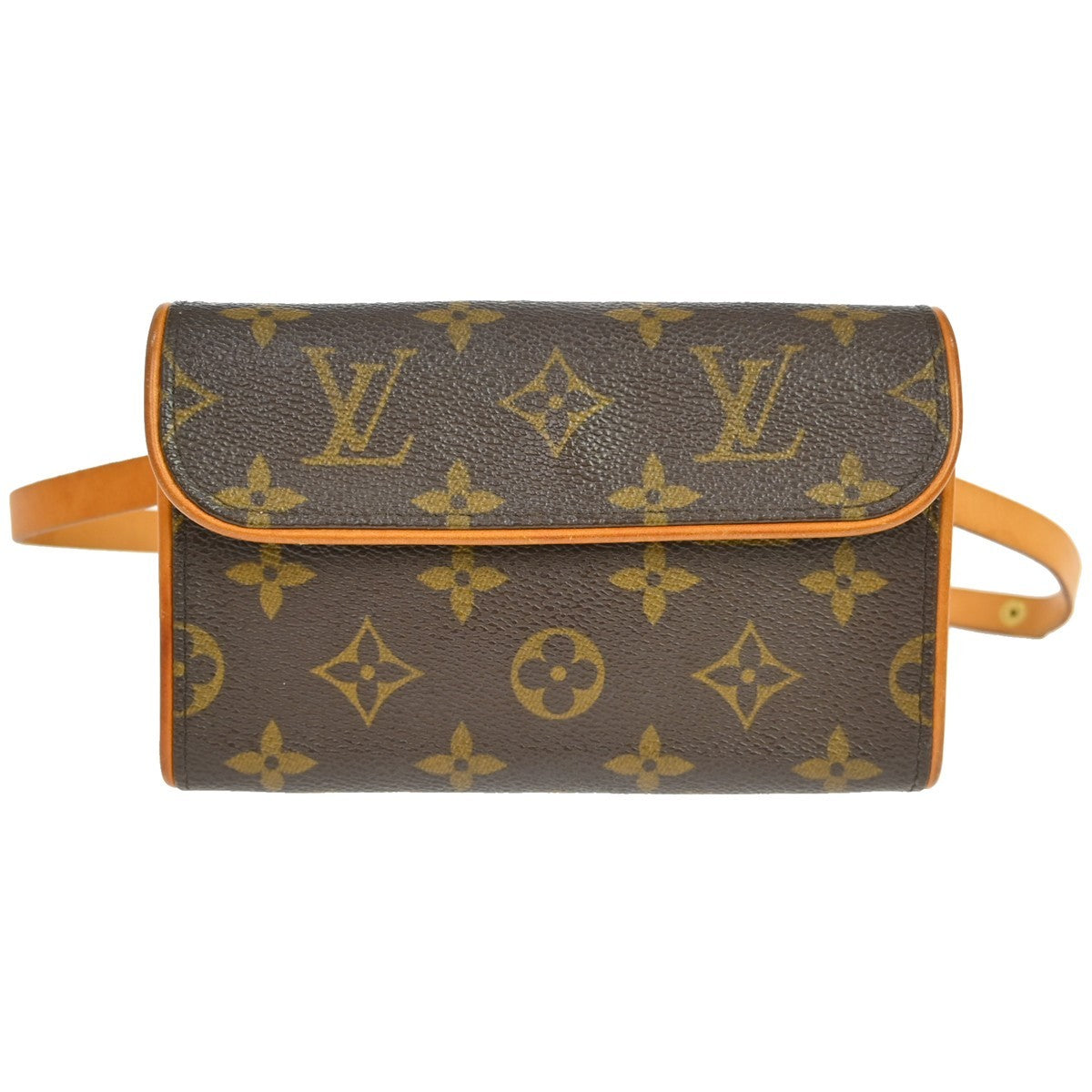 Louis Vuitton Florentine Canvas Brown Canvas Clutche & Pouche Bag (Pre-Owned)